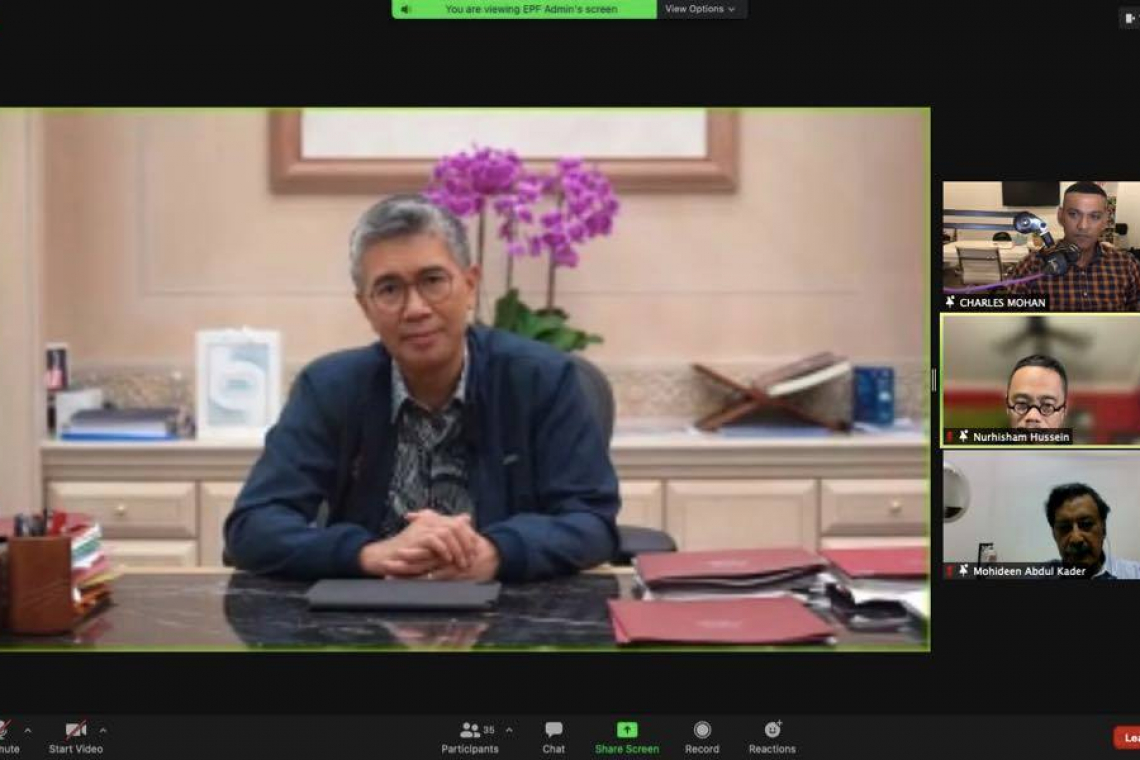 Sesi Zoom bersama Influencer dalam kalangan rakyat