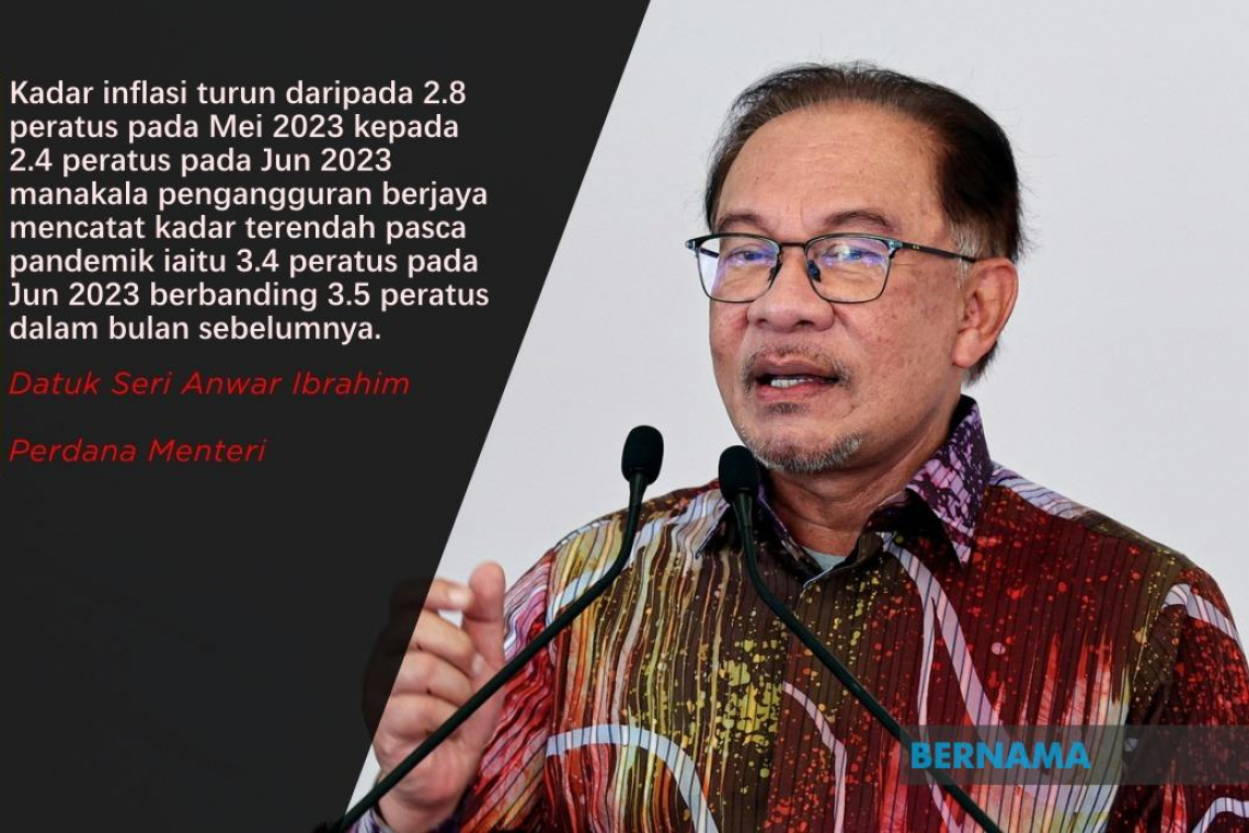 Kerajaan Yakin Capai Unjuran KDNK 4.0-5.0 Peratus Bagi 2023 - PM Anwar