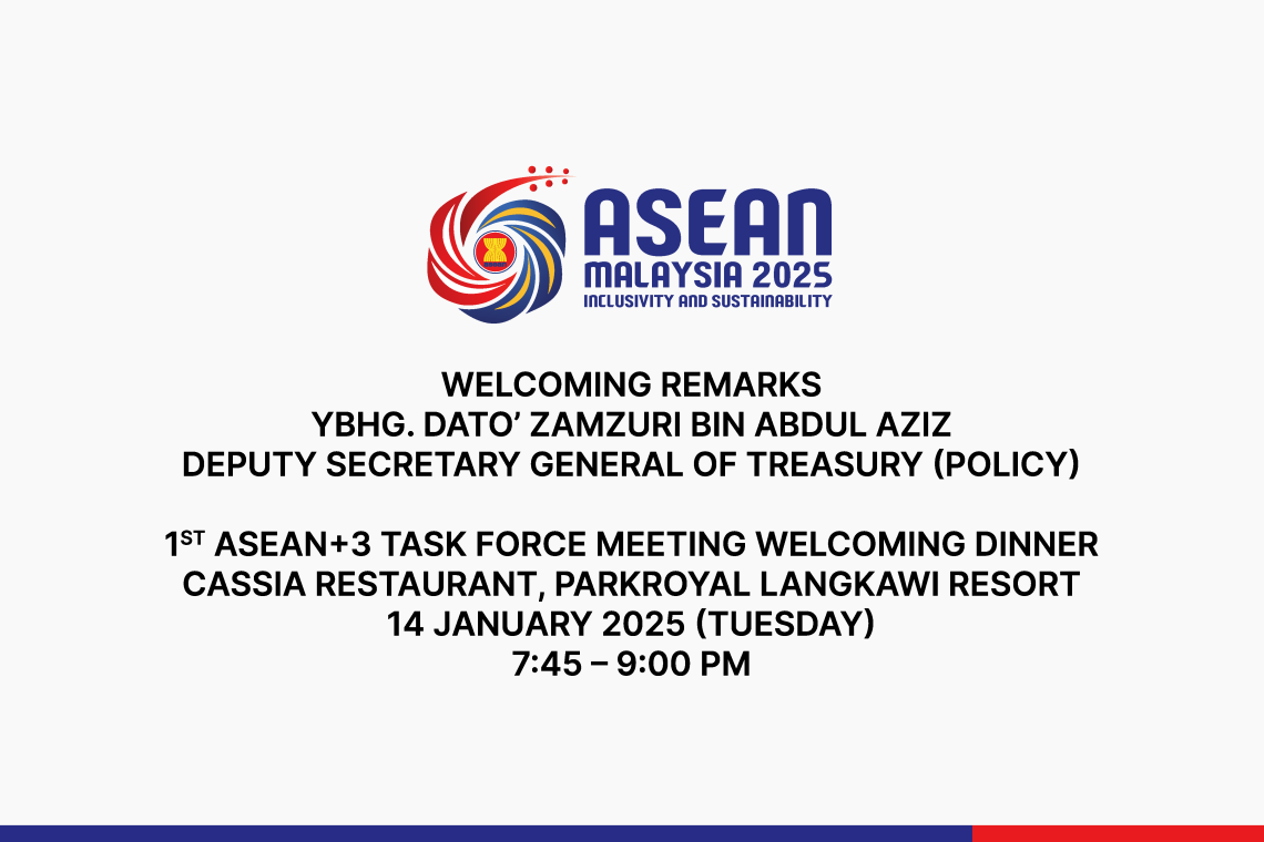 1st ASEAN+3 Task Force Meeting Welcoming Dinner