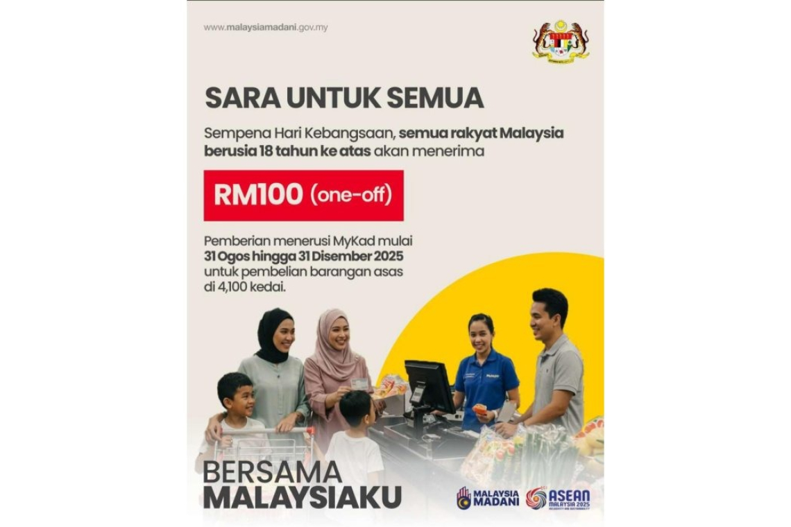 Warganegara Dewasa Terima RM100 Sekali Beri Melalui MyKad Mulai 31 Ogos – PM Anwar
