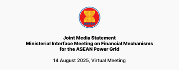 Joint Media Statement Ministerial Interface Meeting on Financial Mechanisms for the ASEAN Power Grid