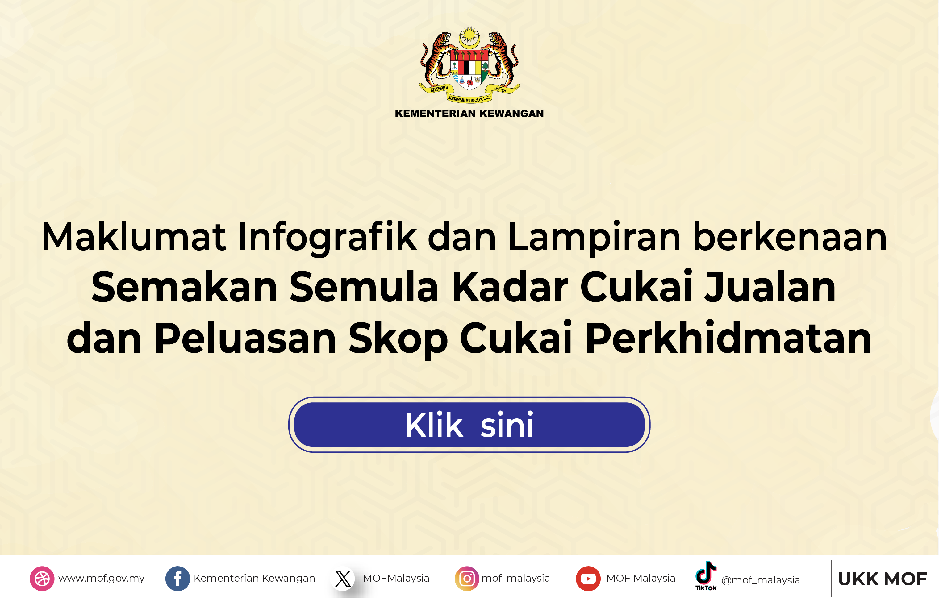 Semakan Semula Kadar Cukai Jualan dan Peluasan Skop Cukai Perkhidmatan