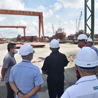 Sesi Turun Padang sempena Jelajah #Bajet2023 ke Industri Perkapalan di Sibu, Sarawak