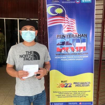 Penunaian Bantuan Keluarga Malaysia (BKM) di Sabah